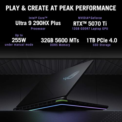 Image of ASUS ROG Strix G18 (2026),Intel Core Ultra 9 (Series 2),RTX 5070 Ti-12GB,32GB RAM (Upgradeable),1TB SSD,FHD+,18 inch(45 cm),300Hz,Win 11,M365 Basic(1Y),Office 24,Gray,3.2 Kg,G815LR-TT292WS,Gaming Laptop