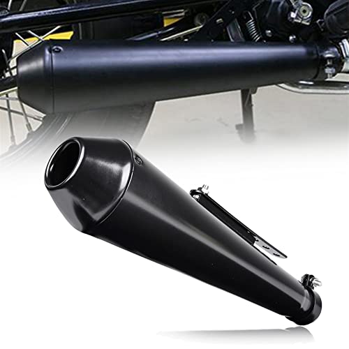 Tuyau d'échappement moto café racer noir silencieux universel pour Harley Bobber CRF230F