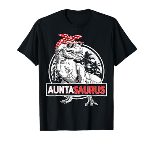 Auntasaurus T rex Dinosaur Auntie Saurus Family Matching T-Shirt