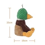 Apricot Lamb Cord Stockente Ente Plüschtiere für Kinder, weiche niedliche Kuscheltier für Baby Mädchen und Jungen, Flauschige Cord Mallard Grün 25 cm