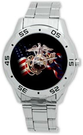 Fashion Design United States Marine Corps (USMC) Stainless Steel Men's Watch