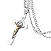 HZMAN Stainless Steel Saint St St. Benedict Crucifix Cross Pendants Necklace INRI (Gold & Silver)
