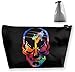 Produktbild Lineman Kosmetiktasche mit Totenkopf-Motiv, für Reisen, Neonfarben