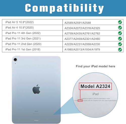 Image of ProCase 2 Pcs Screen Protector for iPad Air 5 2022 / Air 4 2020 10.9 inch, iPad Pro 11 3rd 2nd 1st Gen Tempered Glass Film Guard -Clear