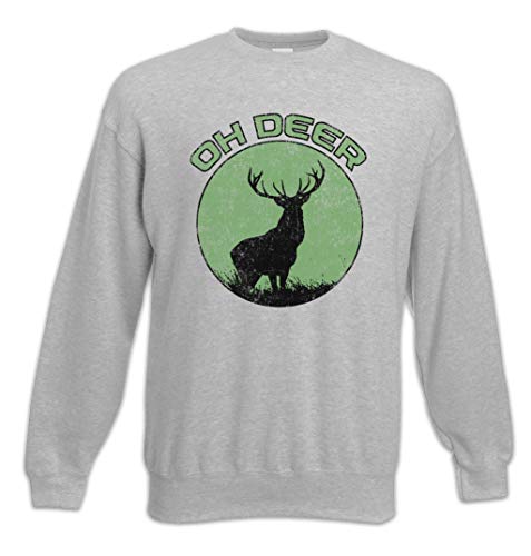 Sweater Oh Deer Urban Backwoods chaud en coton doux avec col rond anti-courants d'air