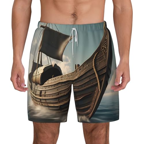 Short de bain homme anti frottement avec doublure de compression été