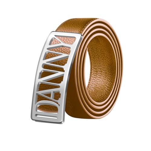 BAUMA AUTO Personalized Men's Leather Belt Custom Dress Belt Buckles with Name for Dad Husband Grandpa Father's Day2
