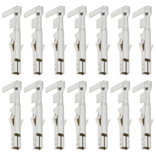 Micro Traders 100Pcs 5556 Mini Fit Jr Crimp Female Connector 39-00-0038 Fit 18-24 AWG Wire for ATX EPS PCI-E PCIE Compatible with Molex Jr 5558 Male Pins