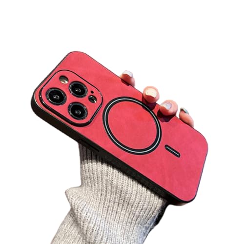 FTTFFLL ���O�W���A���[ ���C�����X�[�d ���C�玿 ���U�[ �X�}�z�P�[�X iPhone 16 13 12 15 Pro Max 14 Plus 14pro�p �ϏՌ��o���p�[�J�o�[(iPhone 12Pro Max/���b�h)