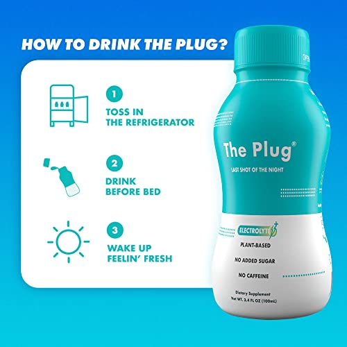 The Plug Recovery Drink Bundle, 8-Pack - All-Natural Plant-Based Electrolyte & Liquid Hydration Pack #TOP4