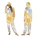 Yuiboo Watercolor Sun & Cloud FlightAdults One-Piecing Pajamas Cosplay Suit with Hood