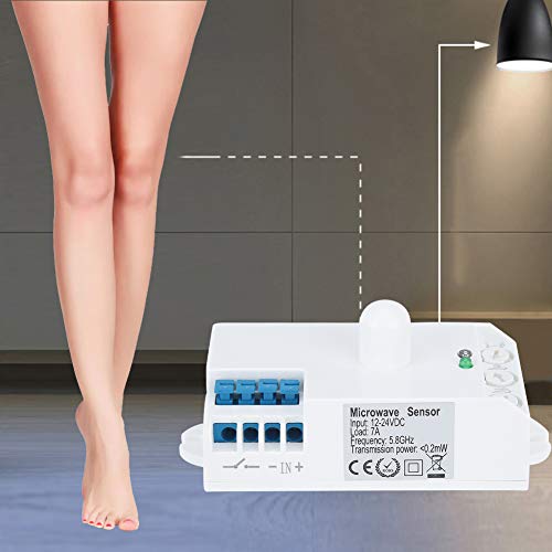 Microwave Radar Motion Sensor Body Intelligent Human Body Sensor Switch Motion Light Switch For Home-Use For Family For Hotel #TOP2