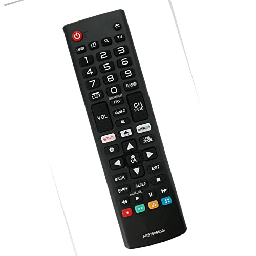 VINABTY AKB75095307 Remote control replaced Compatible with LG LCD TV with netflix 3D button 32LJ550M-UB 43LJ5500-UA 75UJ657A-UB MFL6966930332LJ550B 32LJ550M 43LJ5500 43LJ550M - Image 3