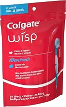 Colgate Optic White Wisp Disposable Mini Toothbrush, Cool Mint - 24 Count