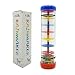 Here Fashion 8'' Beaded Raindrops Rainmaker Rattle Toddler Musical Toy for Preschool Kid or for Teaching