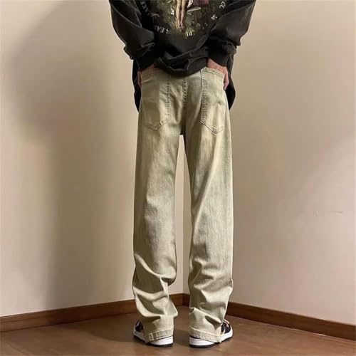 Men Baggy Jeans with Pockets Trousers Loose Streetwear Korean Style Cowboy Pants3
