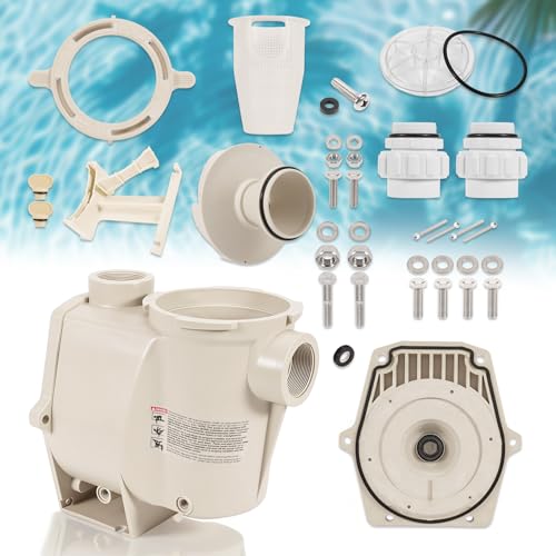 kelmado 357149 Complete Wet End Replacement Kit Compatible with Pentair 357149 Fits WhisperFlo & IntelliFlo Pool Pumps 0.52 HP; Includes Housing Seal Plate Basket & Hardware