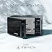 Chefman Countertop Microwave Oven 0.7 Cu. Ft., 700 Watts with 10 Power Levels, 6 Cooking Presets with One-Touch Express Cook, Eco Mode, Child Safety Lock, & Mute Button - Black