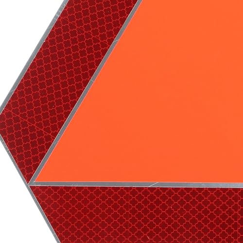 Wiltec reflektierende Warntafel für langsame Fahrzeuge bis 40 km/h, dreieckiges Warnschild aus Aluminium