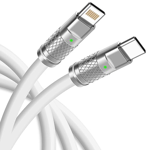 WATCHEM 6ft / 2M USB-C to iPhone Charging Cable, 27W Fast Charge, Durable Liquid Silicone, Data Transfer