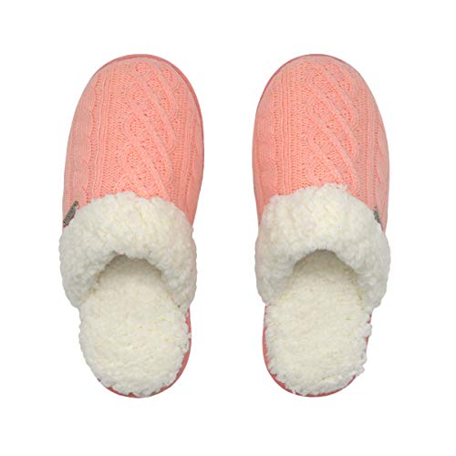 Pudus Women's Cozy House Slippers with Memory Foam & Extra-Plush Fleece Lining