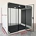 Soundproof Office Pod Booth,Sound Booth,Privacy 4-6 Person Office Pod 98.43W 75.20D 89.76H Inches,Vocal Booth for Music with LED Lighting System,Fans Outlet and USB Ports