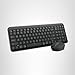 Logitech MK250 Bluetooth Wireless Mouse and Keyboard Combo: Fast & Easy Connectivity, Compact Wireless Keyboard, Ambidextrous Mouse, Durable Build - Windows/MacOS - Graphite