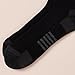 Amazon Essentials Men's Athletic Ankle Socks, Cushioned with Arch Support, Moisture Wicking, 6 Pairs, Black, 8-12