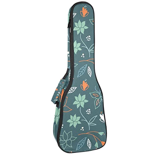 Sac pour ukulélé ténor étanche et rembourré housse de protection motif ressort 53-61cm