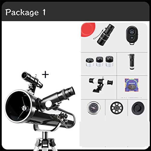 Telescopio para astronomía y observación de estrellas con trípode portátil Blanco A 3
