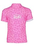JUJA Badeshirt für Kinder, mit UV-Schutz - Schwimmshirt aus recycelten PET-Flaschen - Schutzkleidung/Badebekleidung für Jungen & Mädchen - Mit kurzen & langen Ärmeln - Rosa - 122-128cm