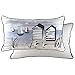 Evans Lichfield Housse de Coussin Motif Cabine de Plage Nautique, Polyester, Multicolore, 30 x 50cm