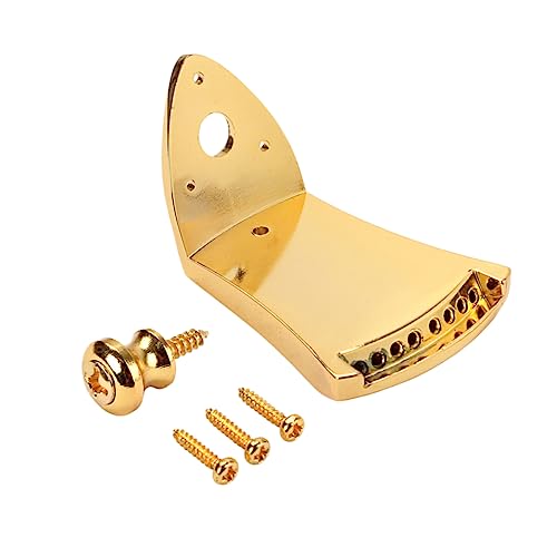 Garneck Replacement Tailpiece for 8-string Guitar Accessory Screwed Metal Triangle Design