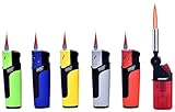 5 Stück Sturmfeuerzeug Gas Feuerzeug + 1x (Konsumany® Stab- Sturmfeuerzeug 12,5 cm Lang)