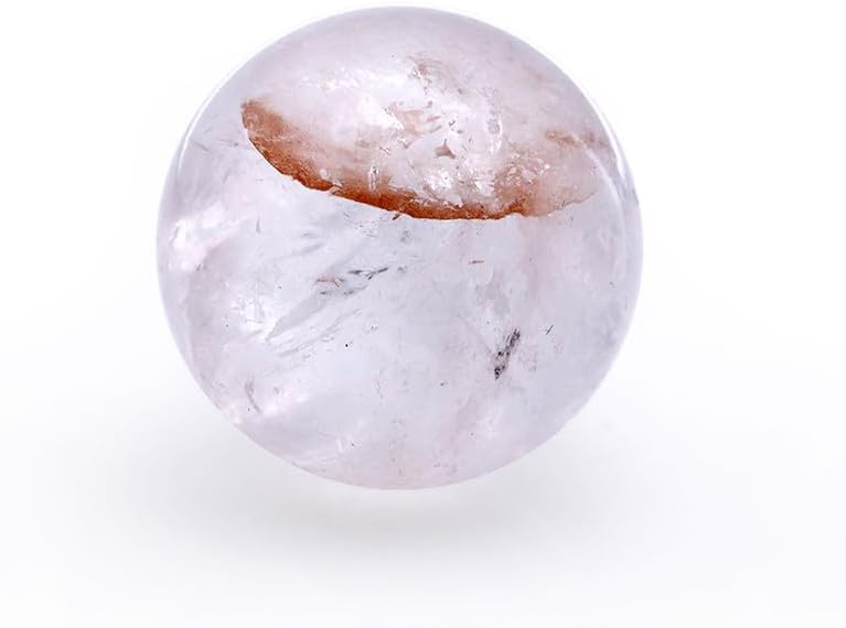 Healing Balls Natural White Quartz Sphere Ball for Meditation and Yoga Decorative Ethnic Quartz Ball Size 18-19mm HQB-B-16