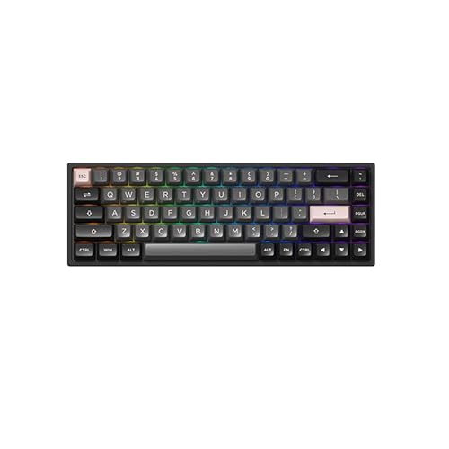 Akko Teclado mecánico para juegos 3068B RGB, Multi Modes (BT5.0/2.4 Ghz/tipo C) con 5 pines intercambiables en caliente, teclas PBT, macros programables (B&P, conmutadores lineales)