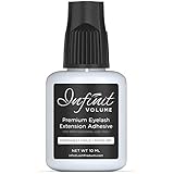 Infinit VOLUME Safe and Latex Free Professional Grade Eyelash Extension Glue for Individual Lashes, Black – 10ml