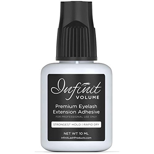 POWERFUL QUICK DRY Eyelash Extension Glue - Infinit Volume Eyelash Glue for Individual Eyelashes (10 ML) | Dry Time 2-3 Sec | Retention - 7 Weeks | Extra Strong Bond Lash Glue | Professional Use Only