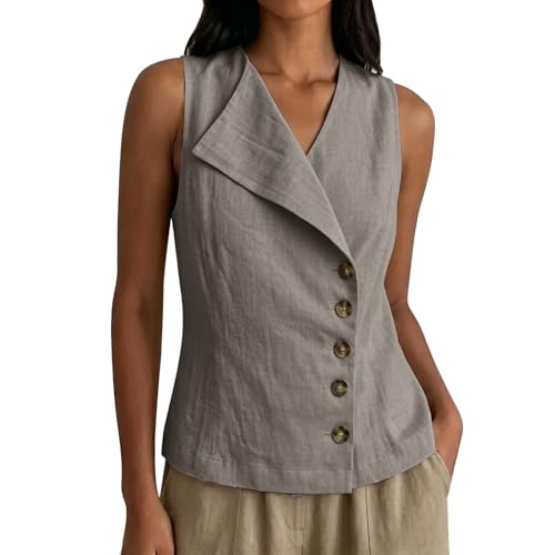 Gilet en coton léger femme pour affronter la chaleur avec style