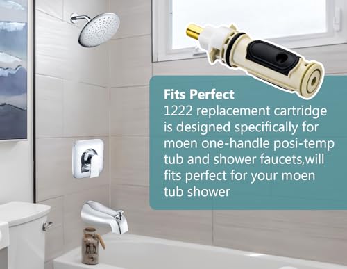 image for Merdicment 1222 Cartridge Kit Compatible with Moen Tub Shower, Replace