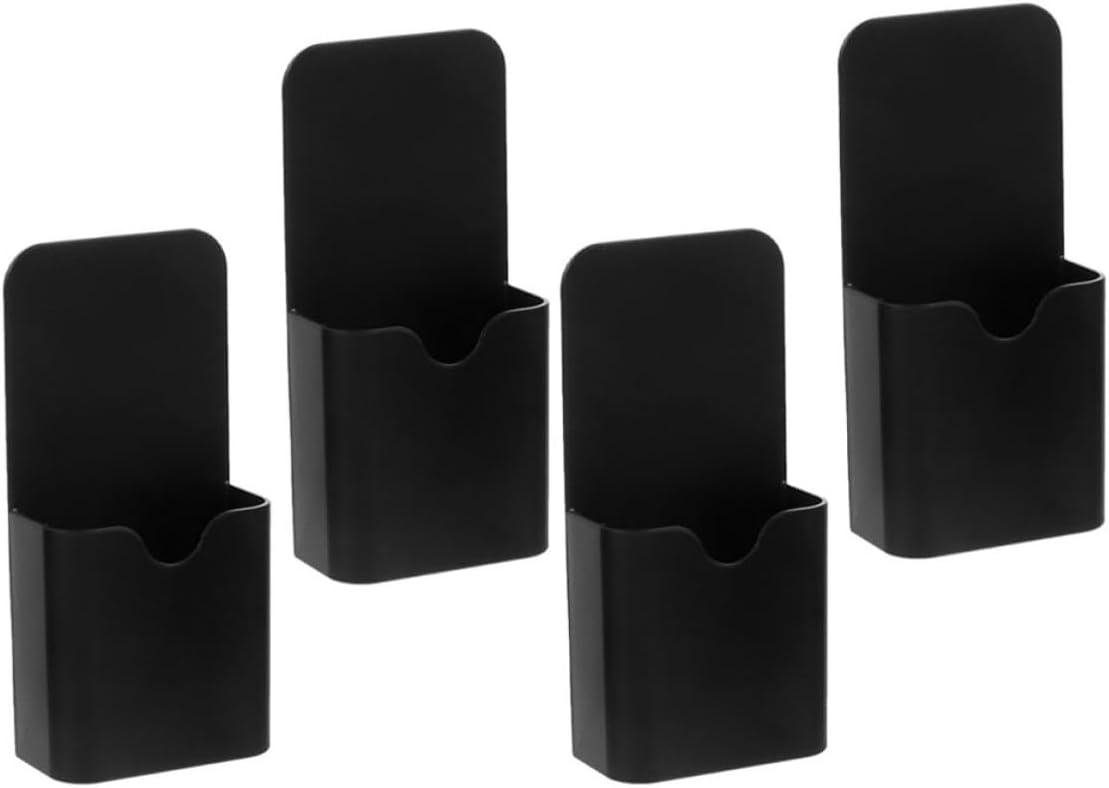 Healifty 4pcs Magnetic Pen Organizer ABS Desk Holder for Home Office