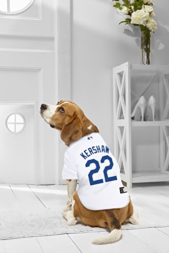Image of MLBPA Dog Jersey - Clayton Kershaw #22 Pet Jersey - MLB Los Angeles Dodgers Mesh Jersey, X-Large