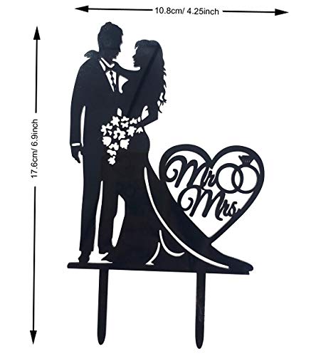 Mr And Mrs Cake Topper Acrylic Love Wedding Cake Topper Funny Bride And Groom Cake Topper #TOP2