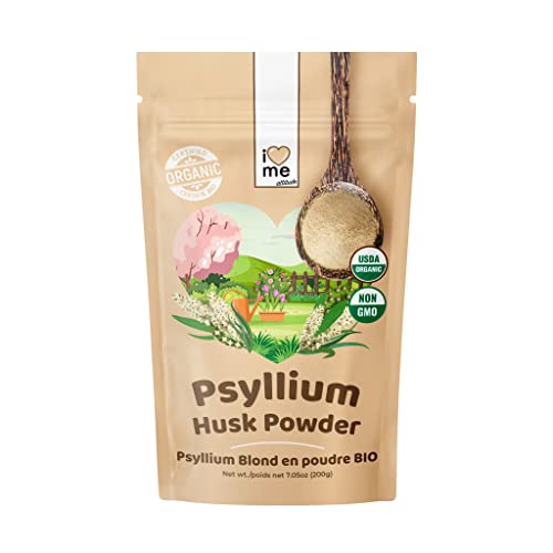 Polvo orgánico de cáscara de psyllium, superalimento