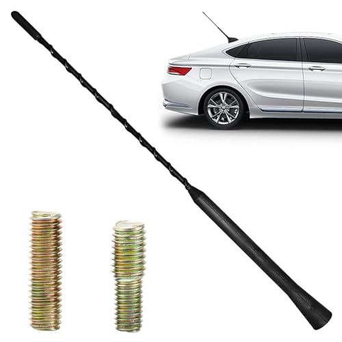 DONOONIS Antenne Radio Voiture Universelle, 28CM, Noir, AM/FM/DAB, Compatible avec la plupart des véhicules, Facile à installer