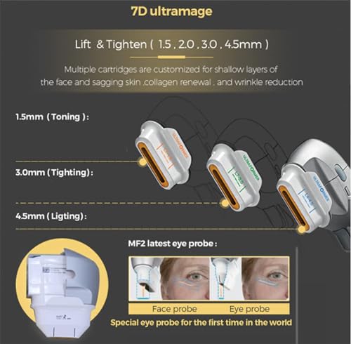 Hifu Ultramage 7D Machine with Vmax 2 in 1 Handle 7D Face