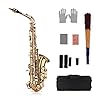 Ytytyt Eb Alto Saxofoon Sax Messing Gelakt Goud 802 Key Type Woodwind-instrument Met Gevoerde Draagtashandschoenen…