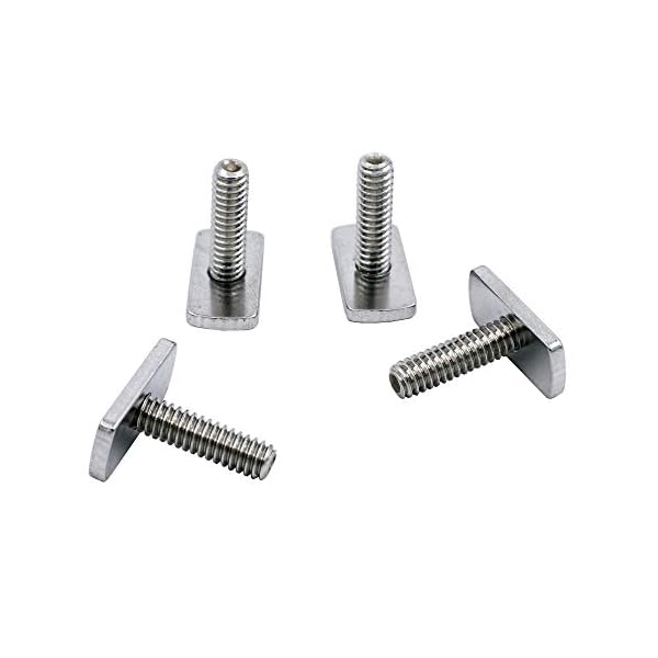 YYST 1/4 Inch 20 Threads Kayak Rail/Track Screws & Track Nuts T Bolt