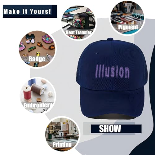 Image of ZH 12 Pack Mesh Trucker Hats, Bulk Baseball Caps for Men and Women, Trucker Cap Wholesale