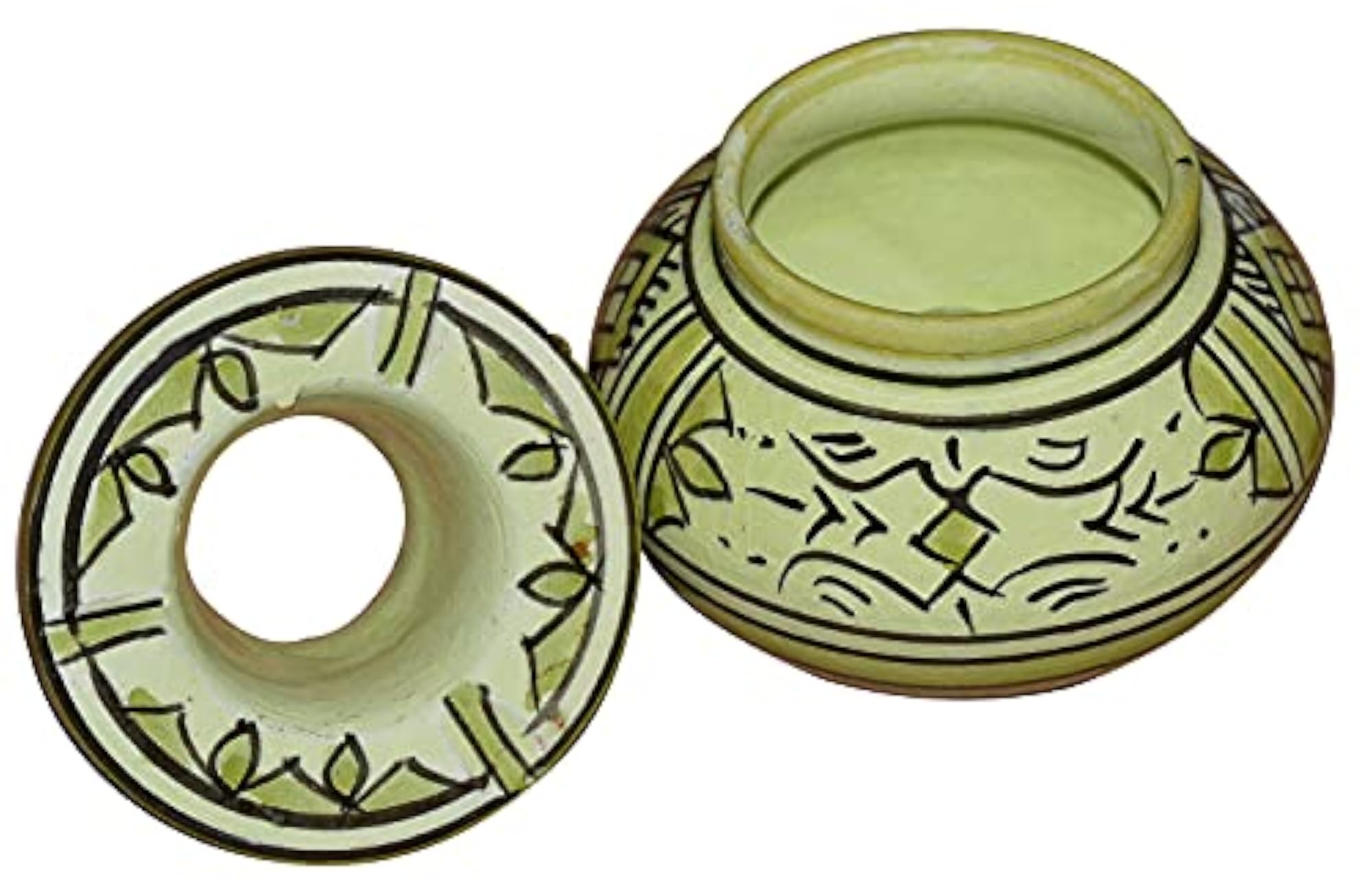 Handmade Moroccan Ceramic Ashtray, Multicoloured Small